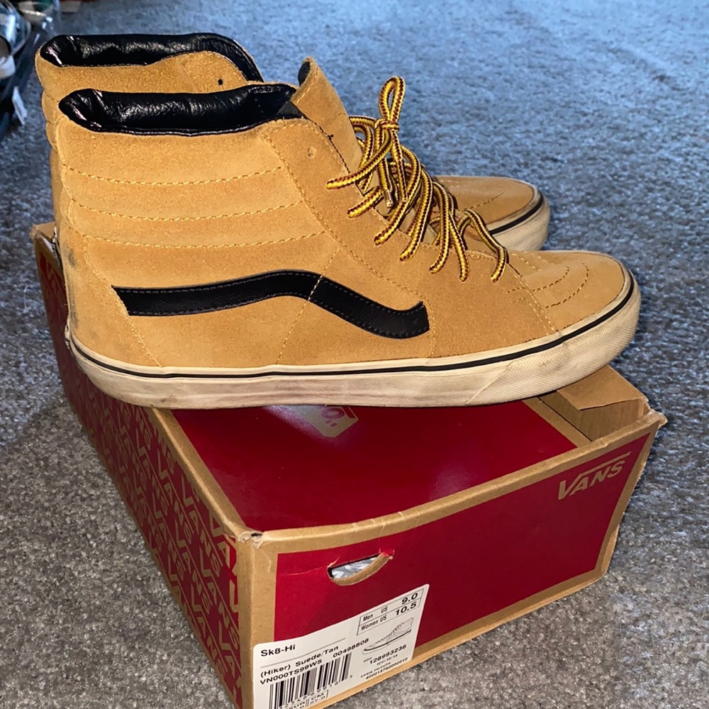 Tan vans men’s size 9